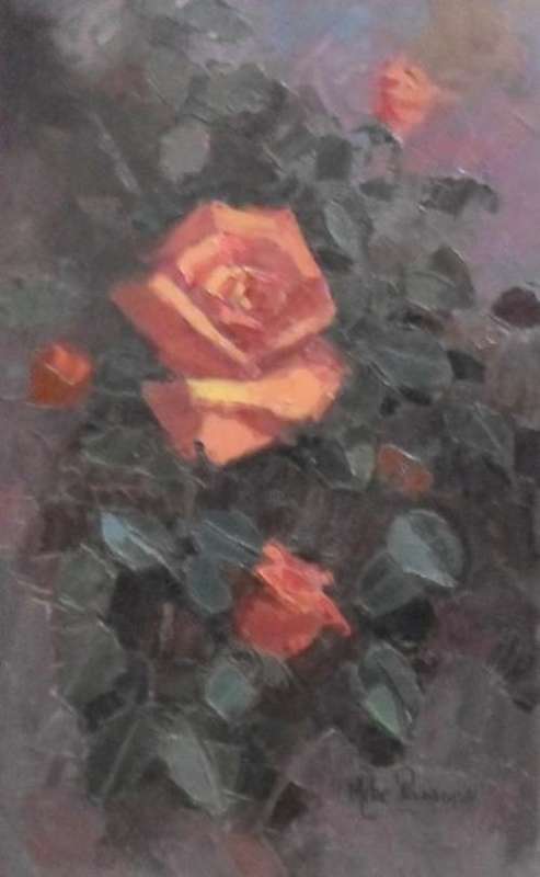 Mike Parsons - Still life Rose - Investment art at its best!! Bid now!!